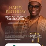 PROF SEVENTY ONE BIRTHDAY